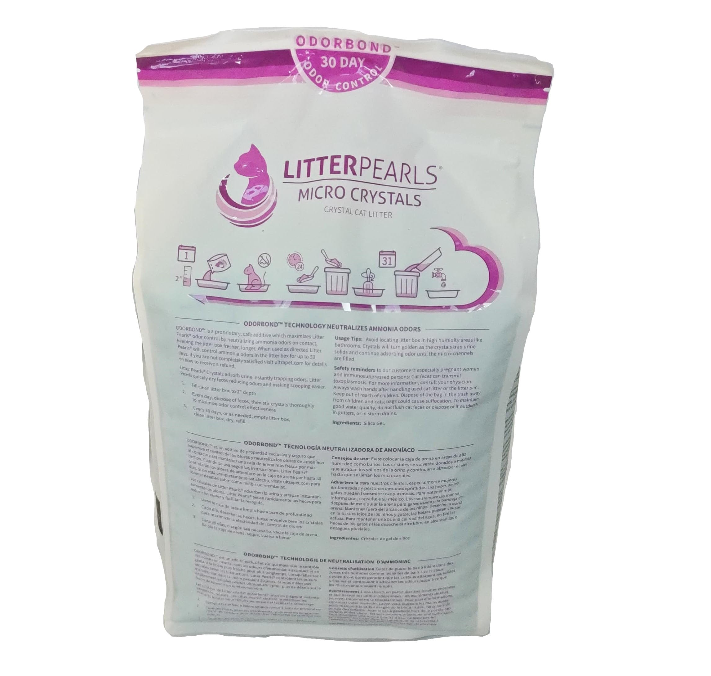 Litter Pearls Odorbond in action shows long-lasting odor control.