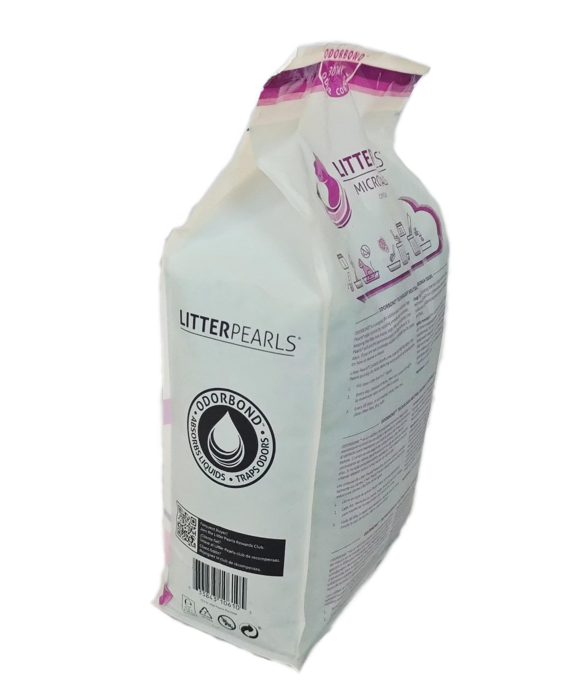 Litter Pearls Silica Gel crystals are safe and non-toxic for pets.