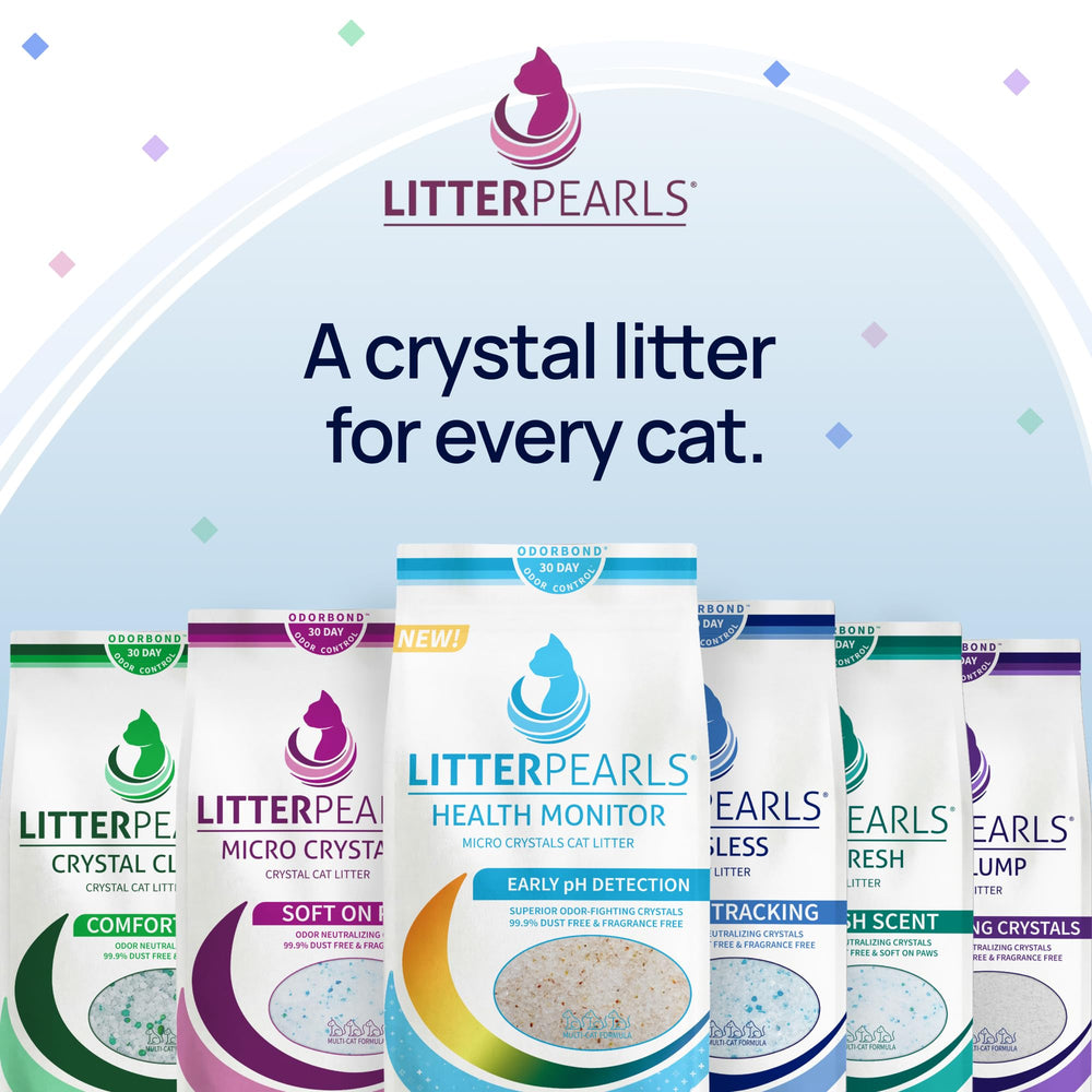Litter Pearls Tracksless multi-cat odor control suitable for busy homes