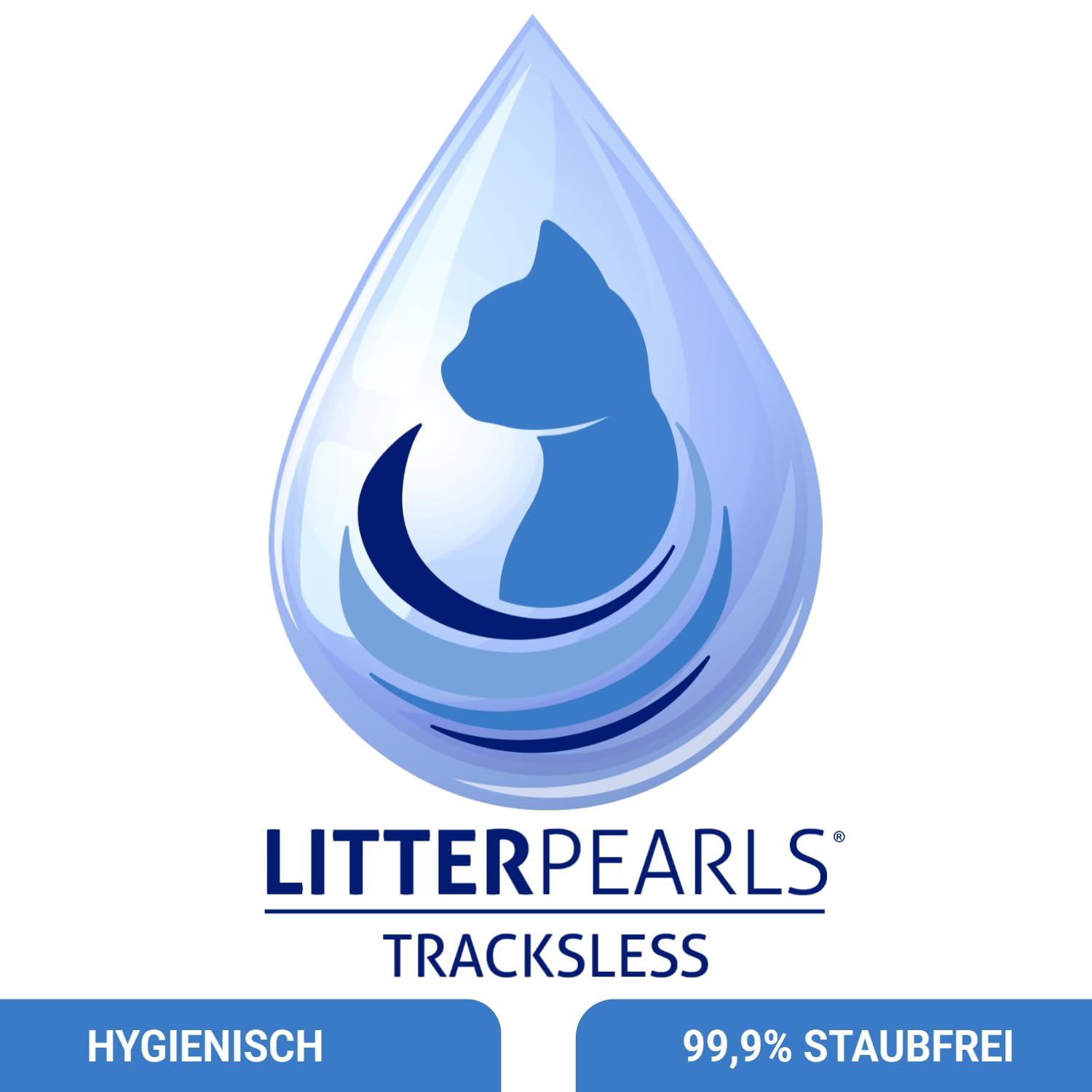 Litter Pearls unscented crystals provide a paw-friendly litter experience