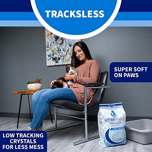 Litter Pearls unscented crystals provide paw-friendly, fragrance-free experience.