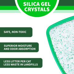 Litter Pearls Unscented option highlights fragrance-free cat comfort.