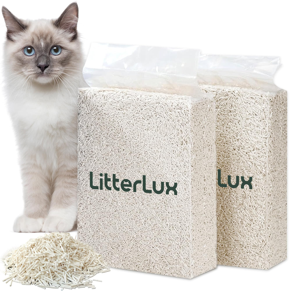 LitterLux Tofu Cat Litter clumping action enables easy scooping with low dust.