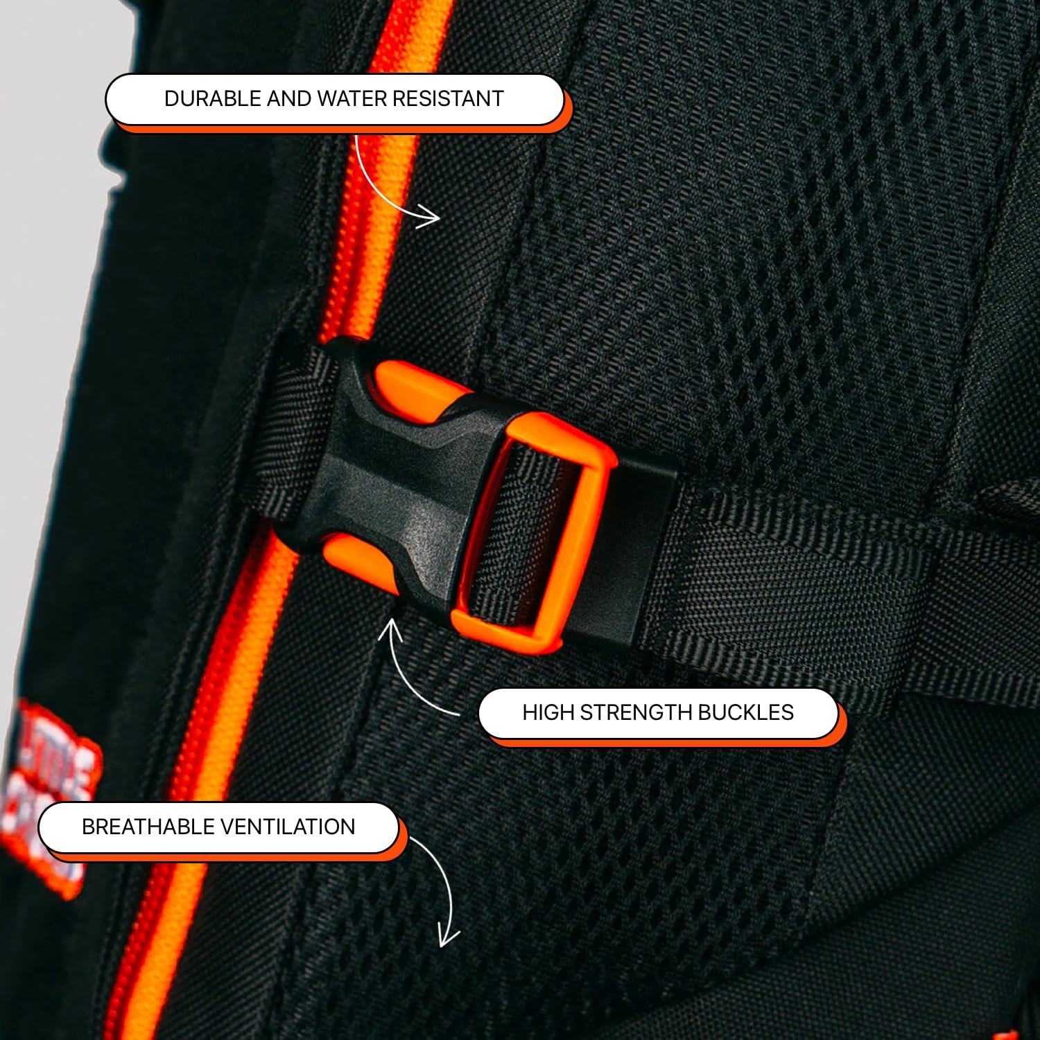Reflective details boost visibility for low-light strolls.