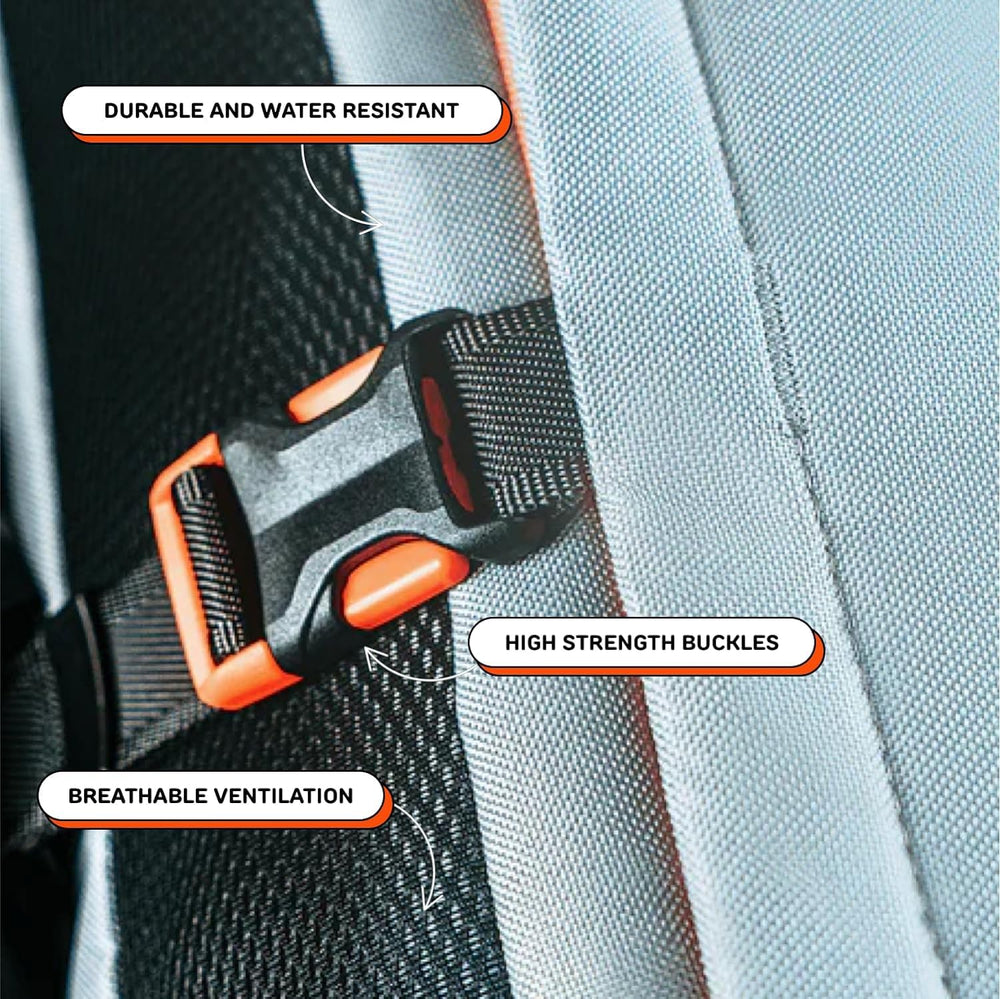Little Chonk Maxine rigid frame support maintains comfortable posture