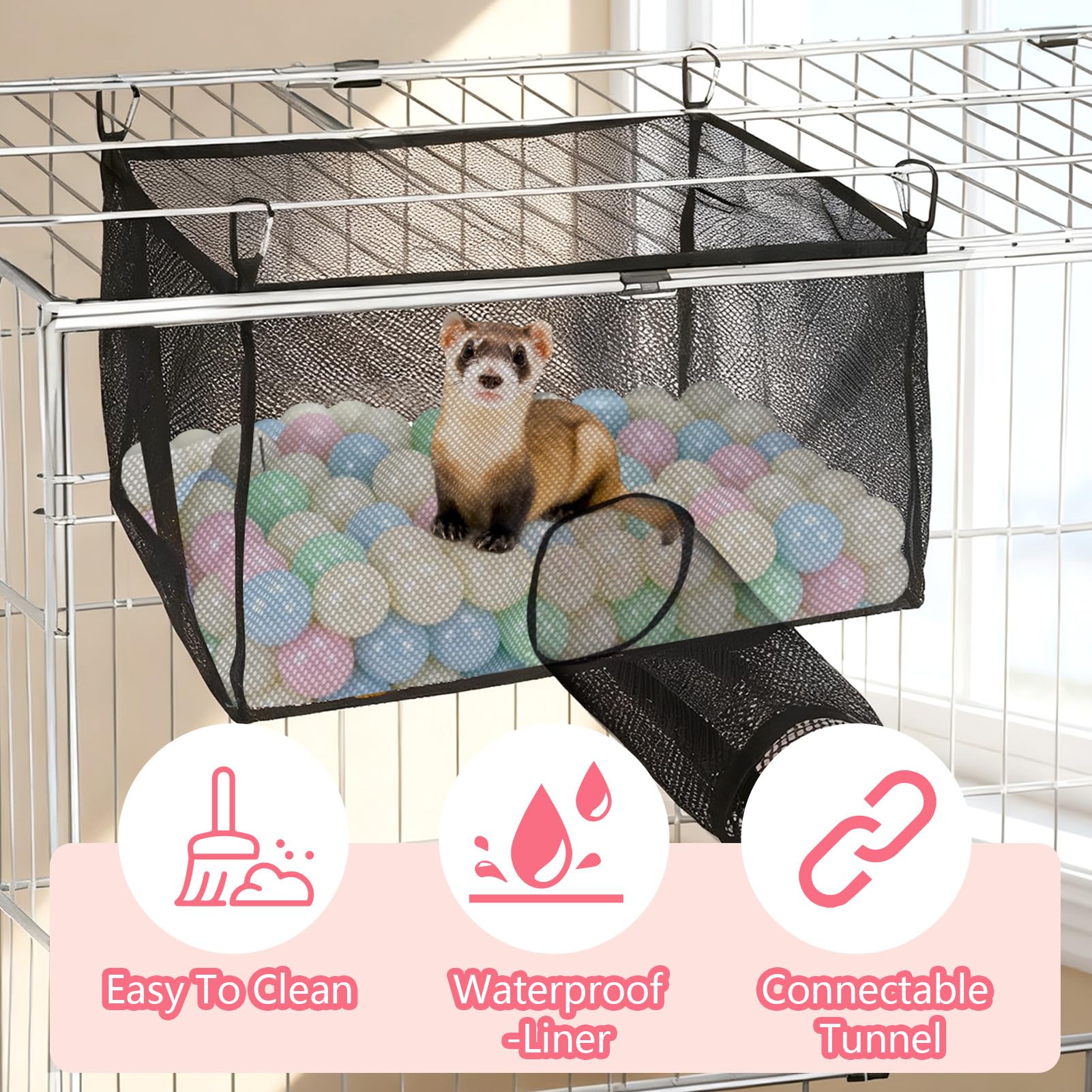 LITURTOO removable snaps enable easy cleaning and machine washing.