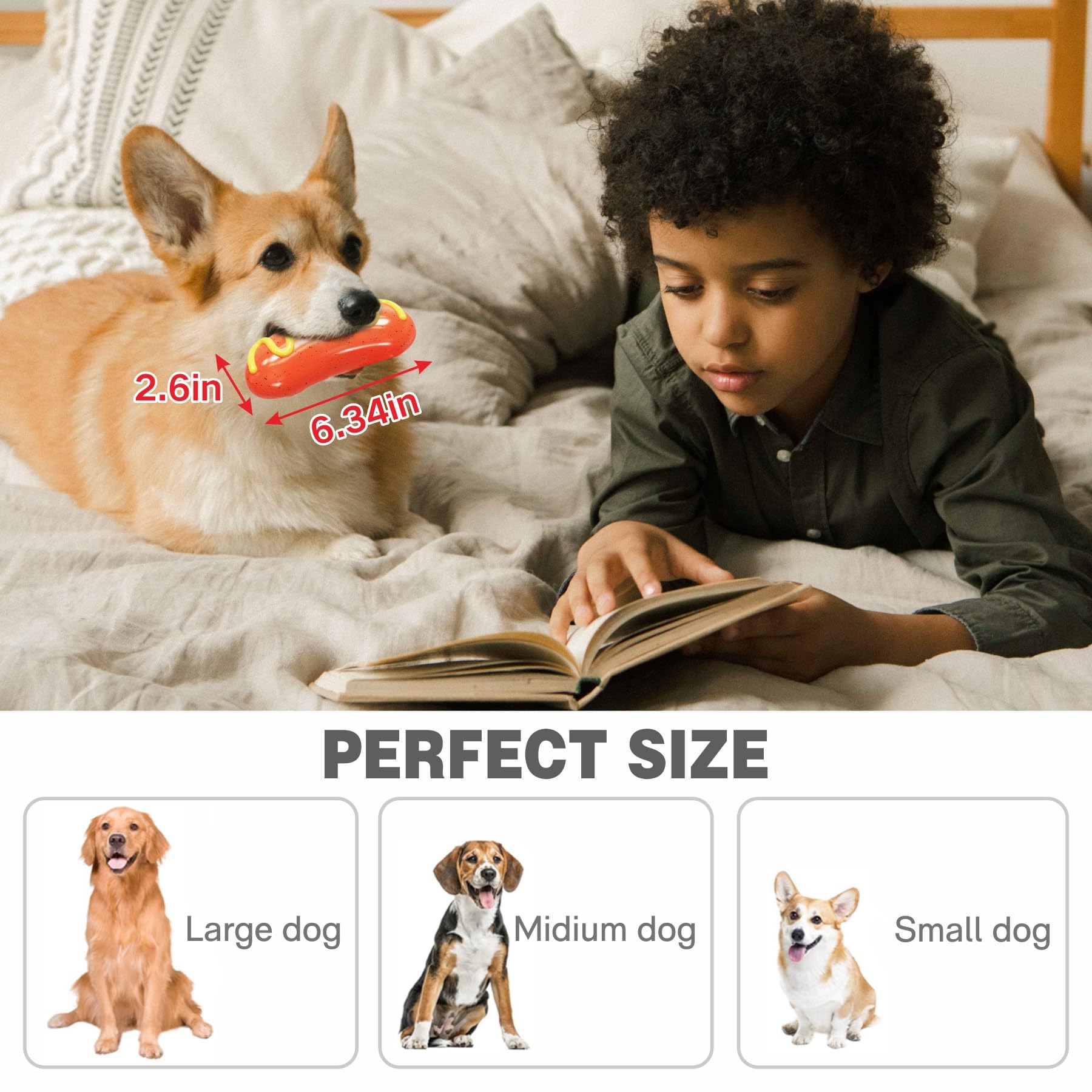LiuMelinda natural rubber dog toy safe for chewing