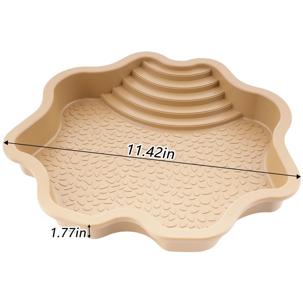 LIUZONGIN Large reptile bathtub 11-81 inch diameter 2-2 inch height for ample space.