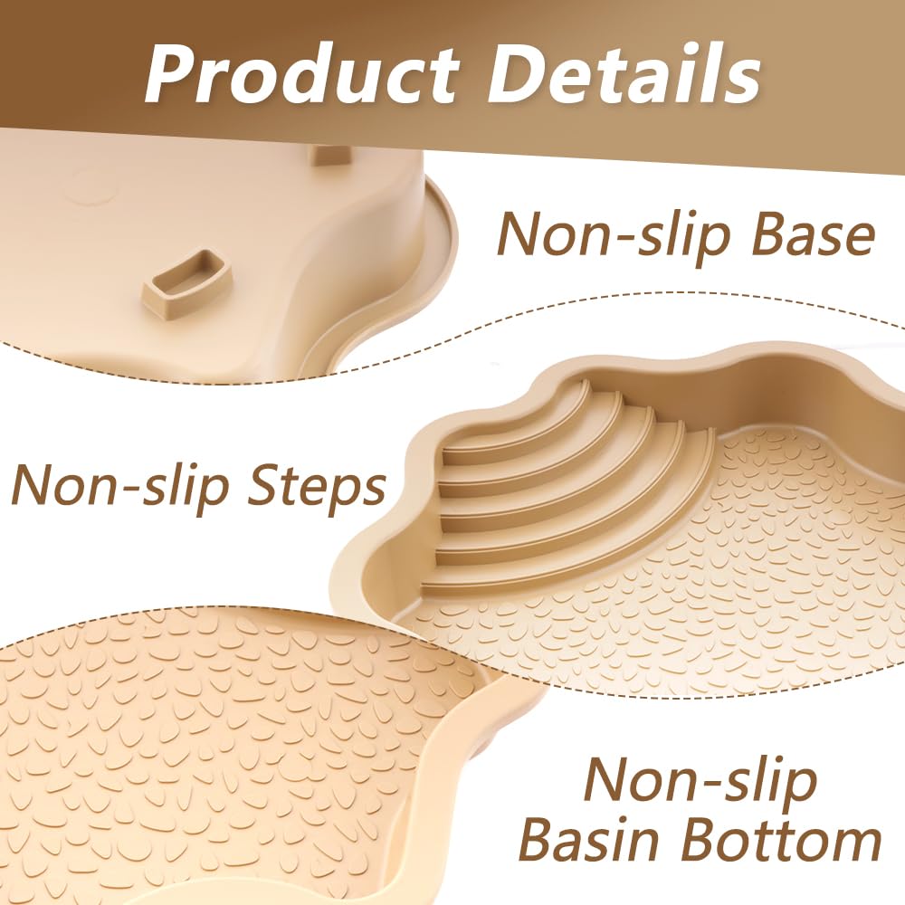 LIUZONGIN Reptile Habitat material detail shows eco-friendly ABS resin and smooth finish.