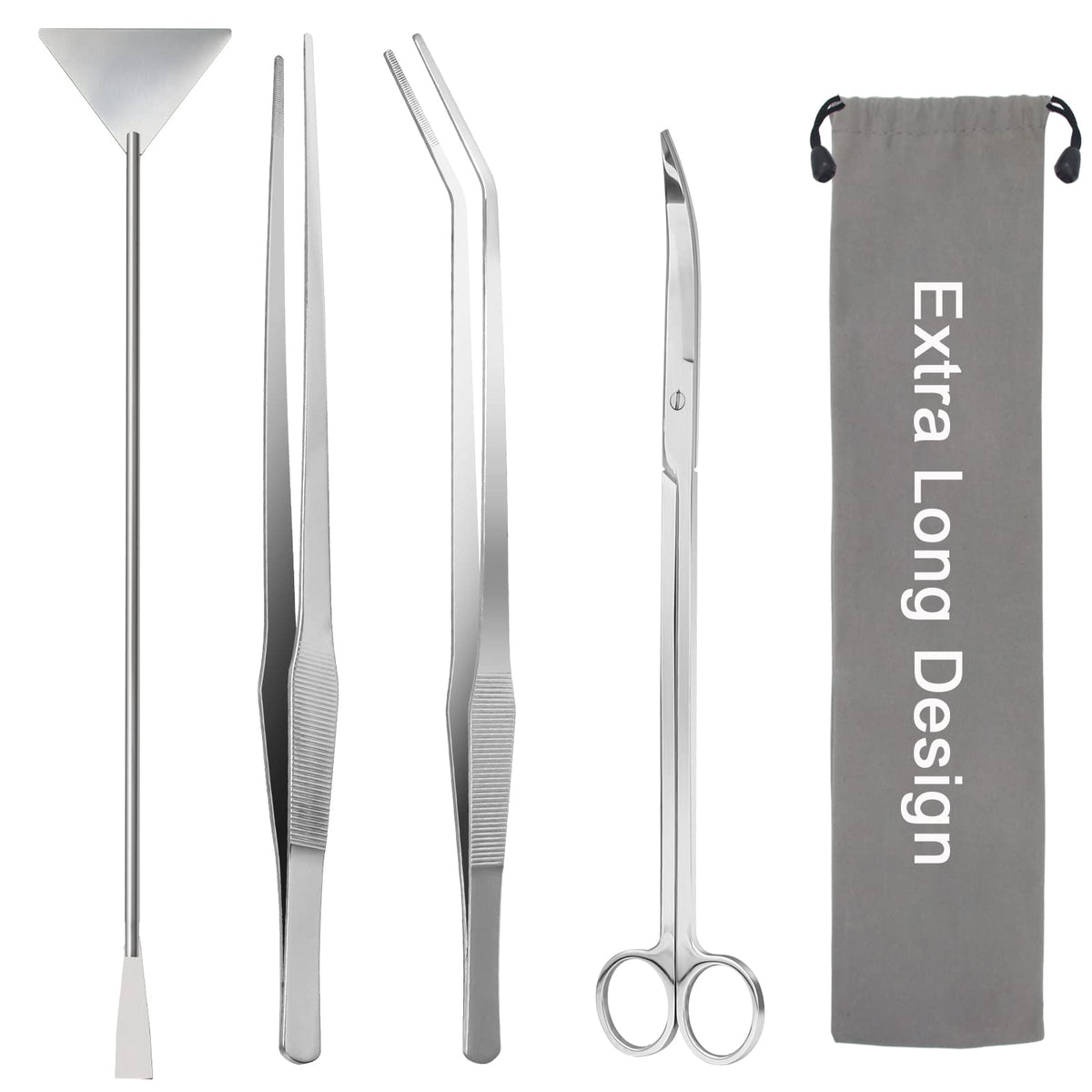 Liveek curved scissors trim delicate aquatic plants with precision.