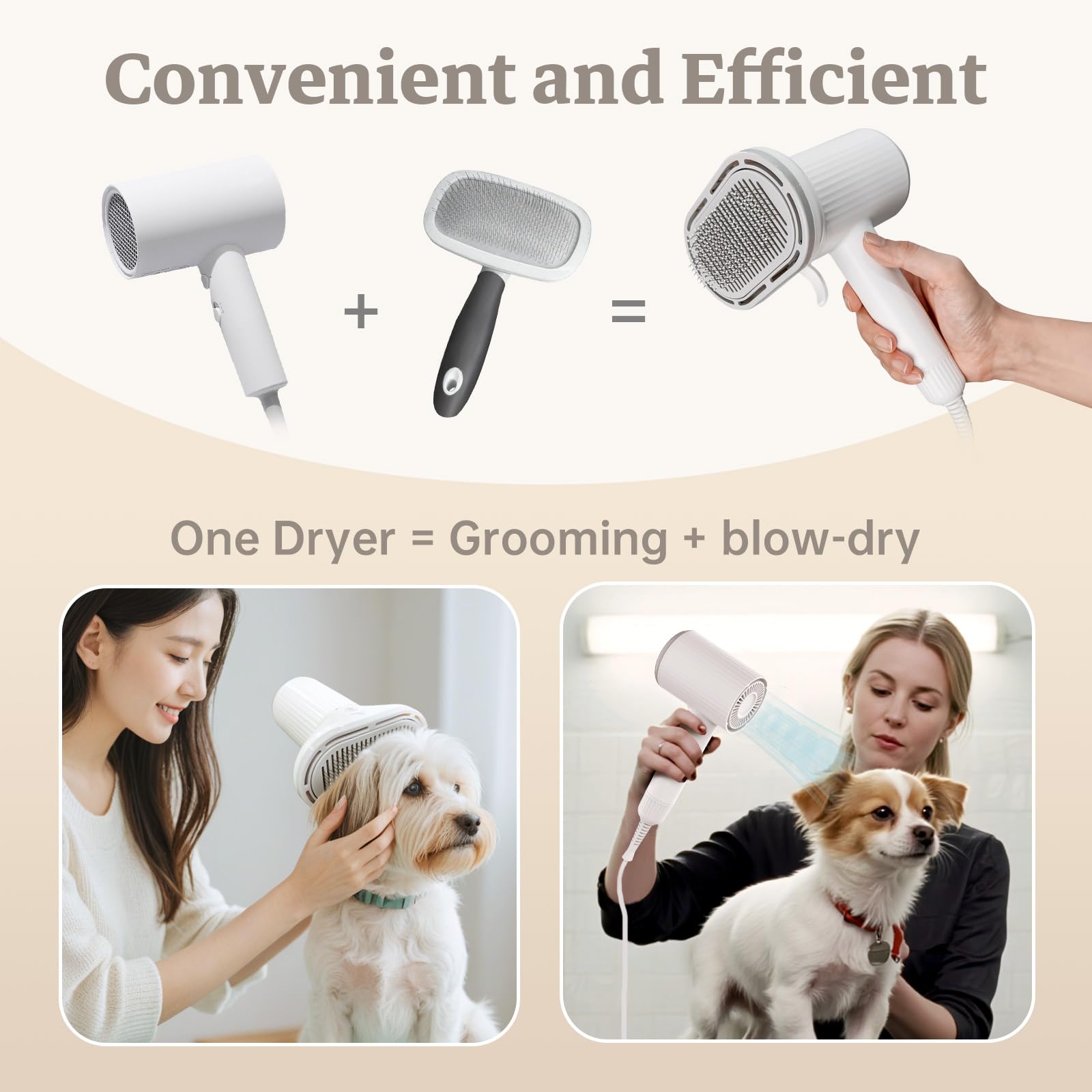LIVEKEY quiet operation at 72-79dB keeps pets calm during grooming.