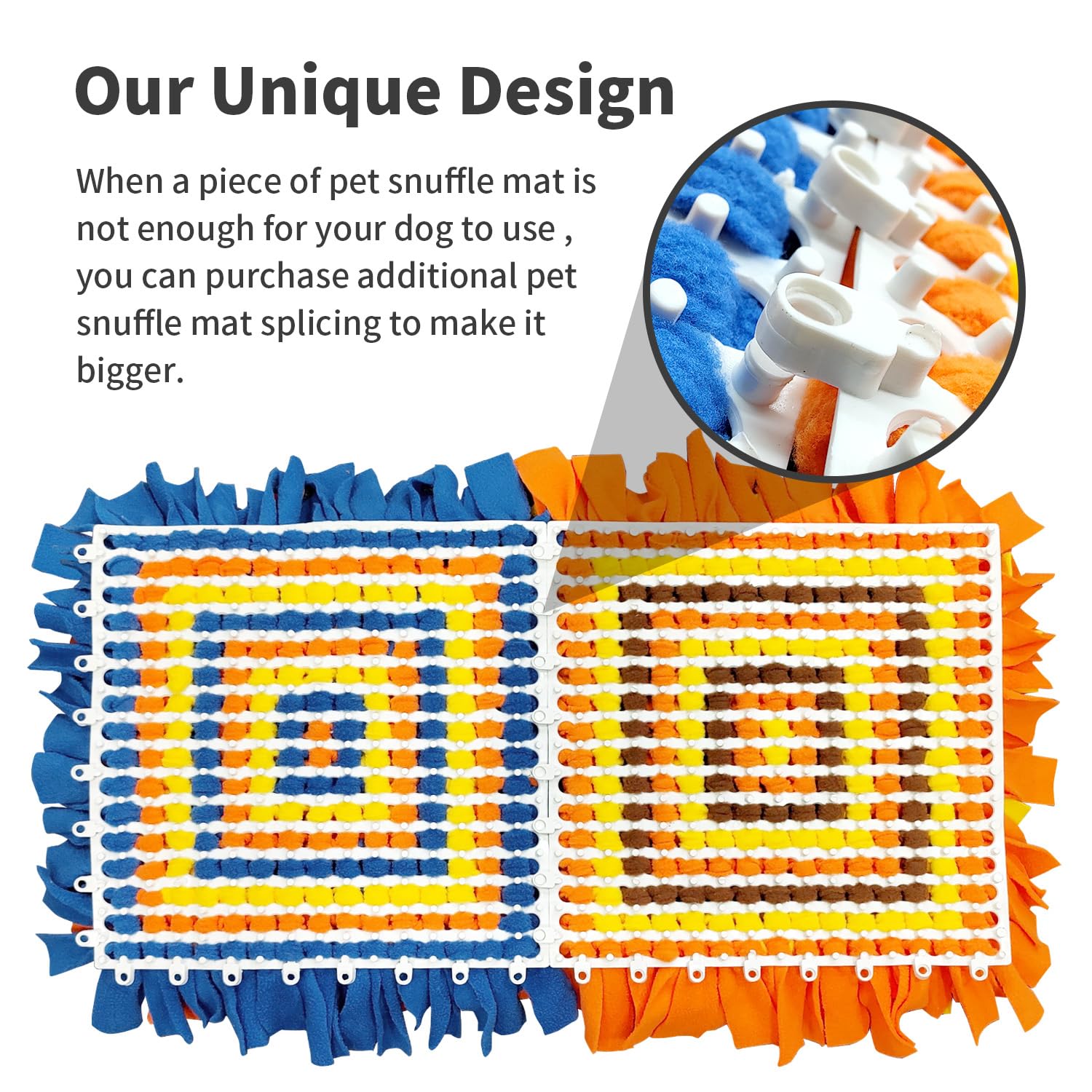 LiveKEY snuffle mat modular design lets you create larger play areas