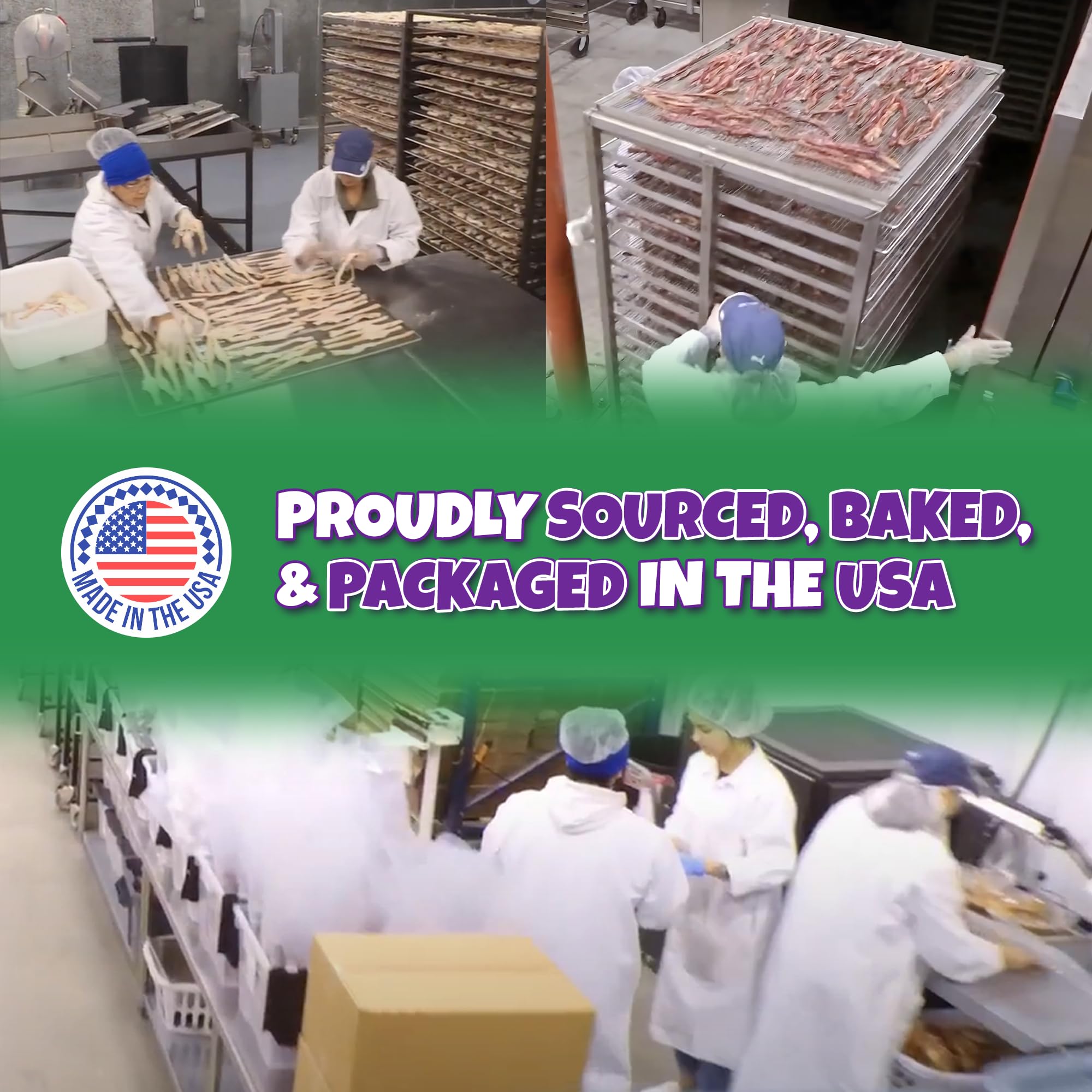 USA-made label on Lively Tails marrow bone product.