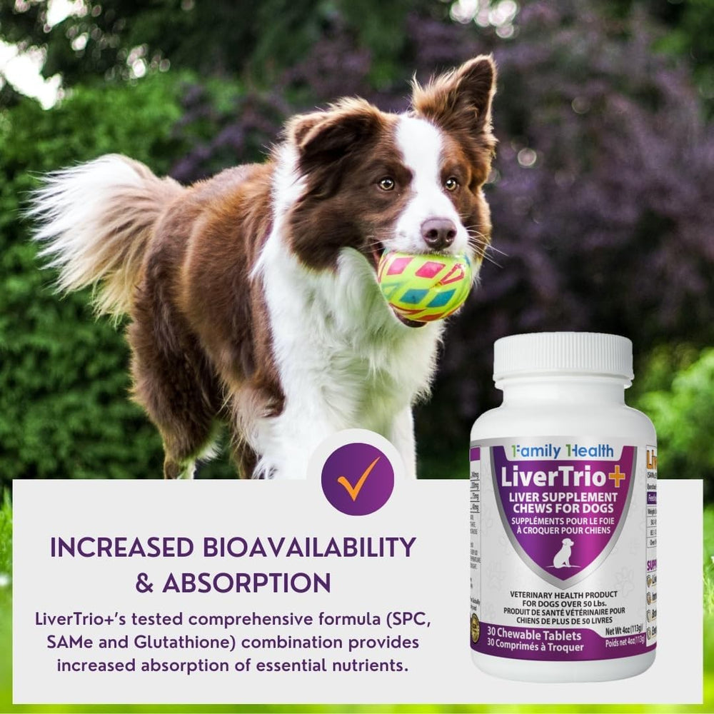 LiverTrio+ daily-use meal mix sprinkled with supplement.