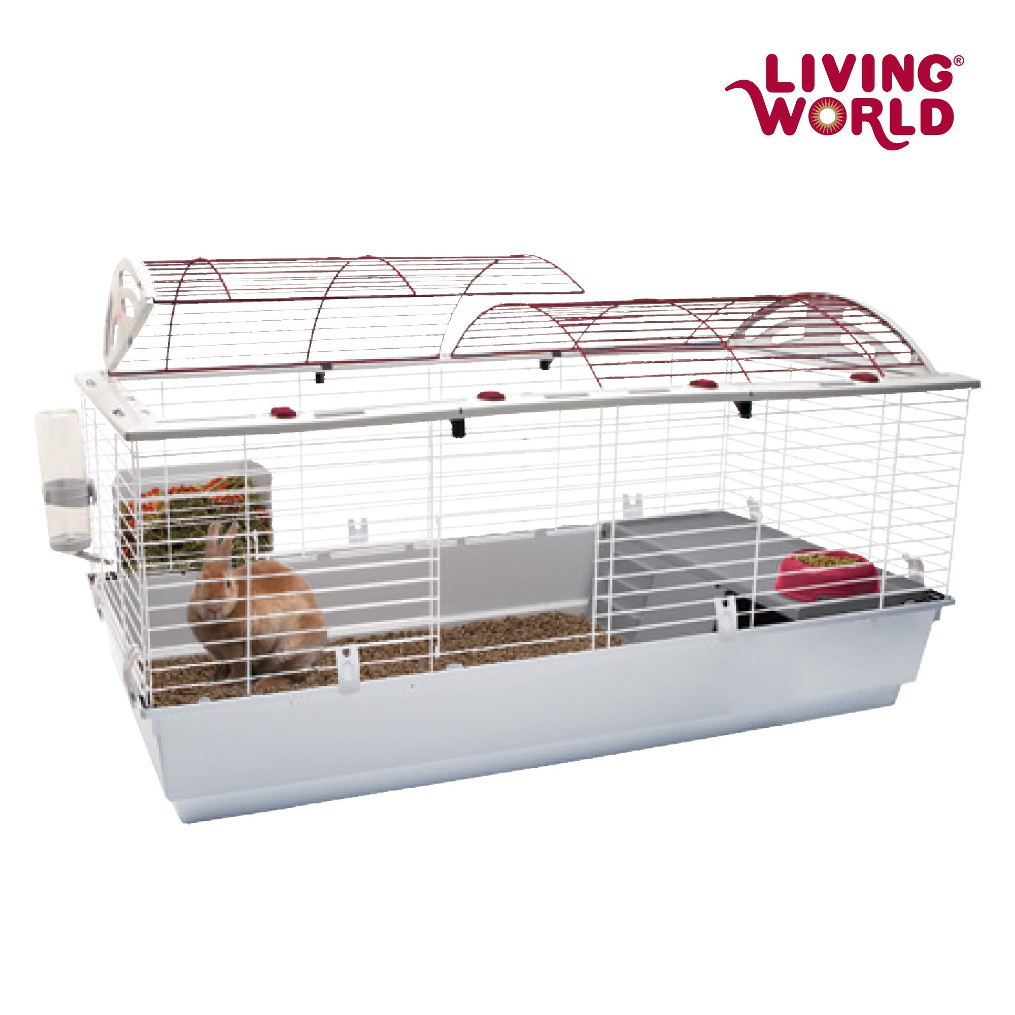 Living World Deluxe Habitat tool-free clips enable quick setup.