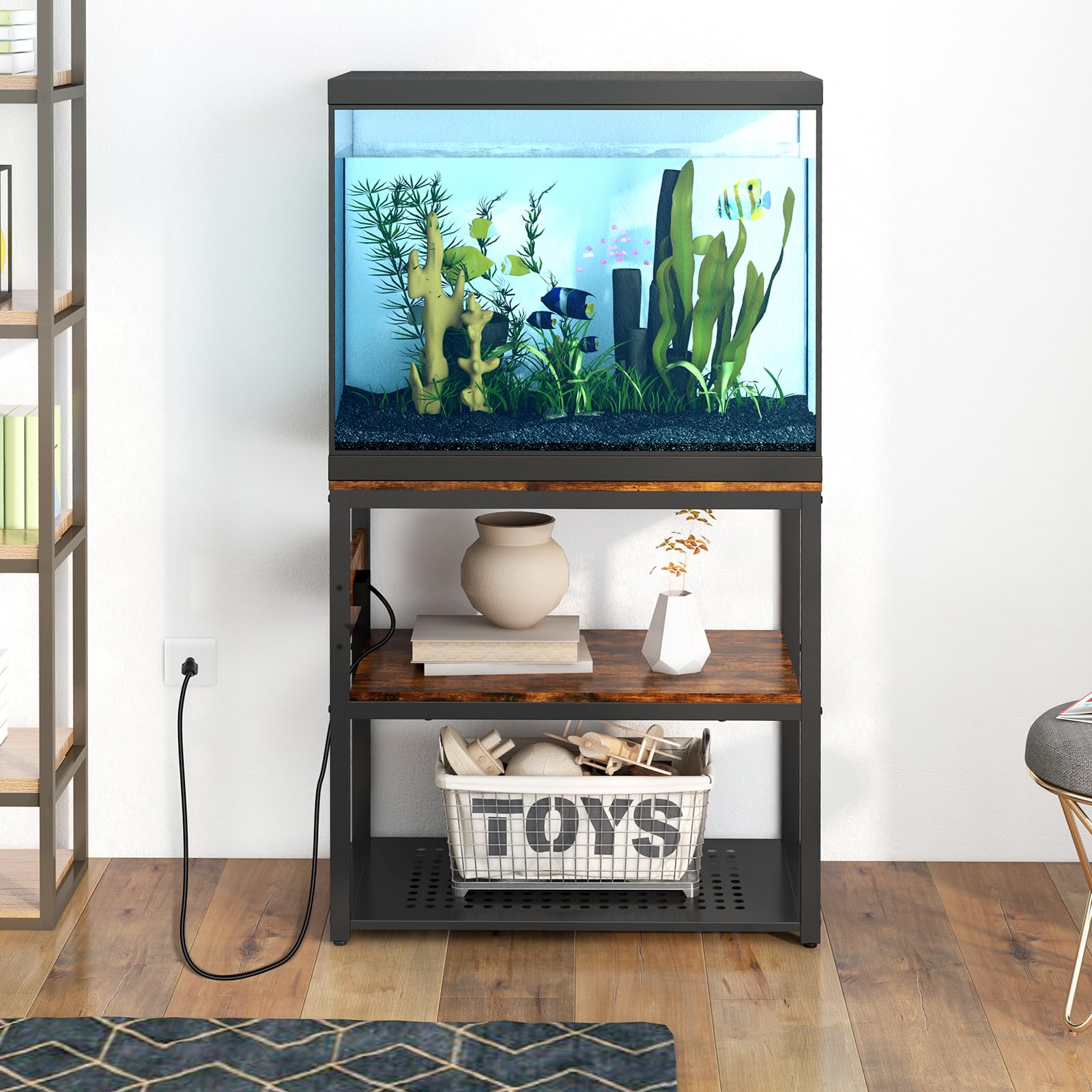 Livofloral three-tier design maximizes storage for gear and accessories.