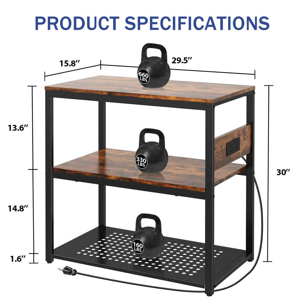 Livofloral black baked enamel finish visible on sturdy aquarium stand.