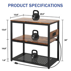 Livofloral black baked enamel finish visible on sturdy aquarium stand.
