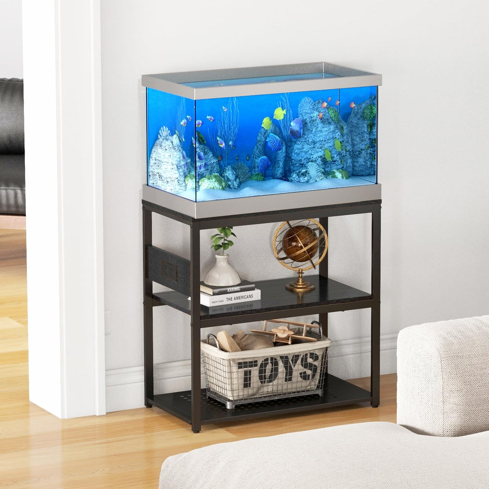 Livofloral bottom shelf demonstrates extra storage for supplies.