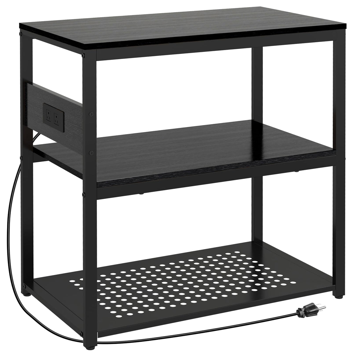 Livofloral fish tank stand front view showing sturdy frame for reliable support.