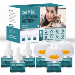 LIWENQI cat calming diffuser 6-in-1 kit for a calmer home.
