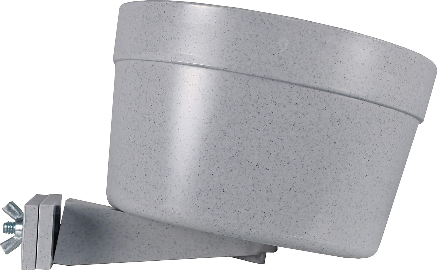 Lixit dog cage bowl hanging design enables flexible mounting and easy access.