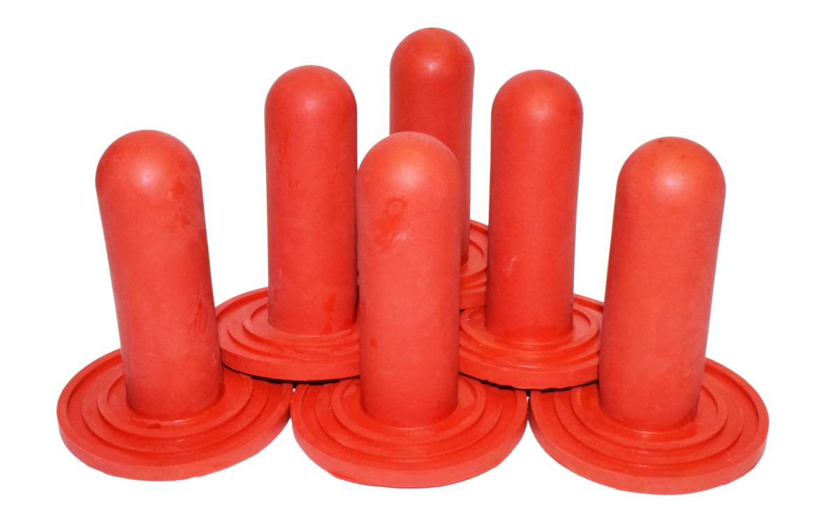 Lixit Farm Baby nipple 2 qt pack six; soft rubber for calves and foals; fits 1 qt bottles.