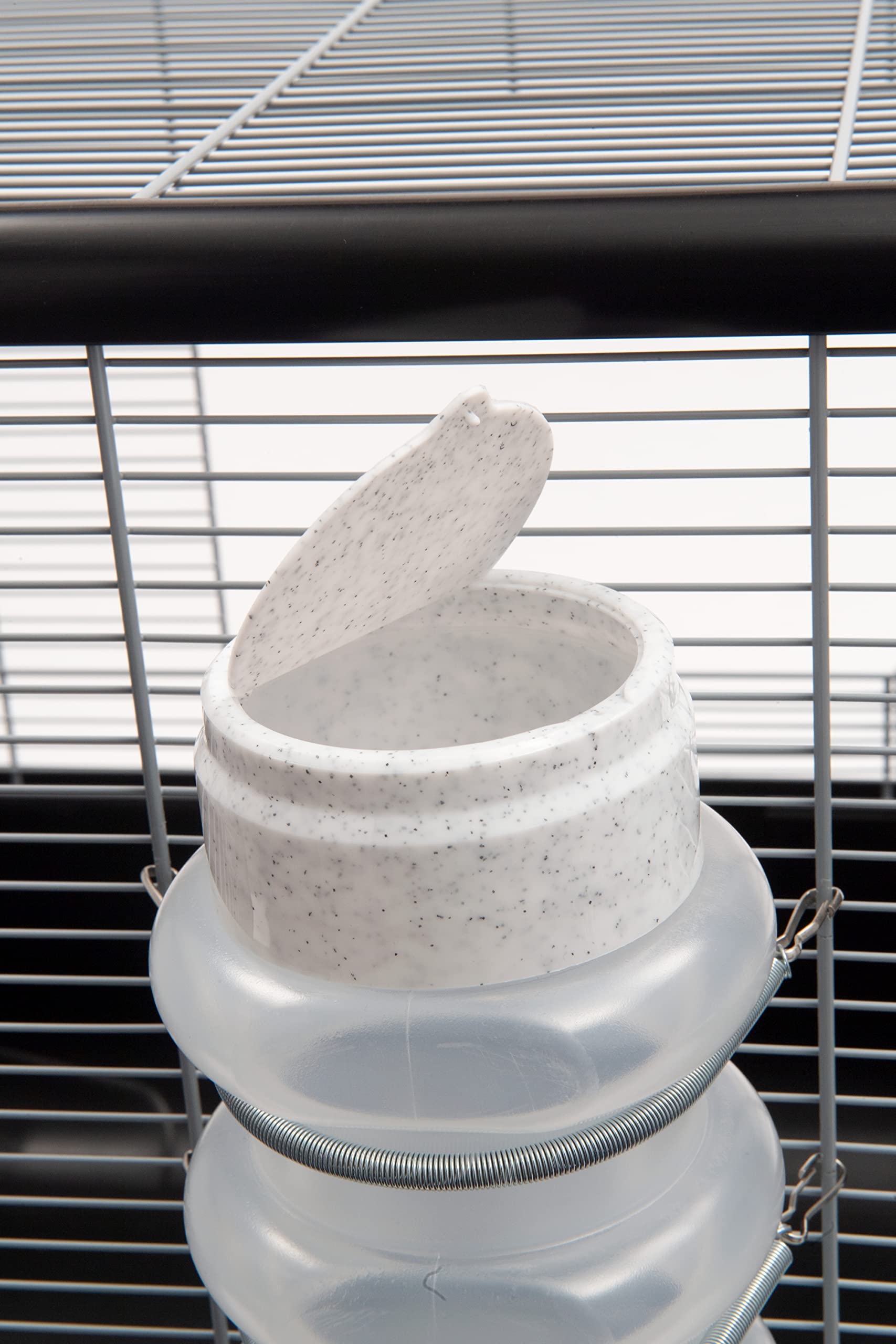 Stainless steel tube in the No Drip valve of the Lixit bottle.