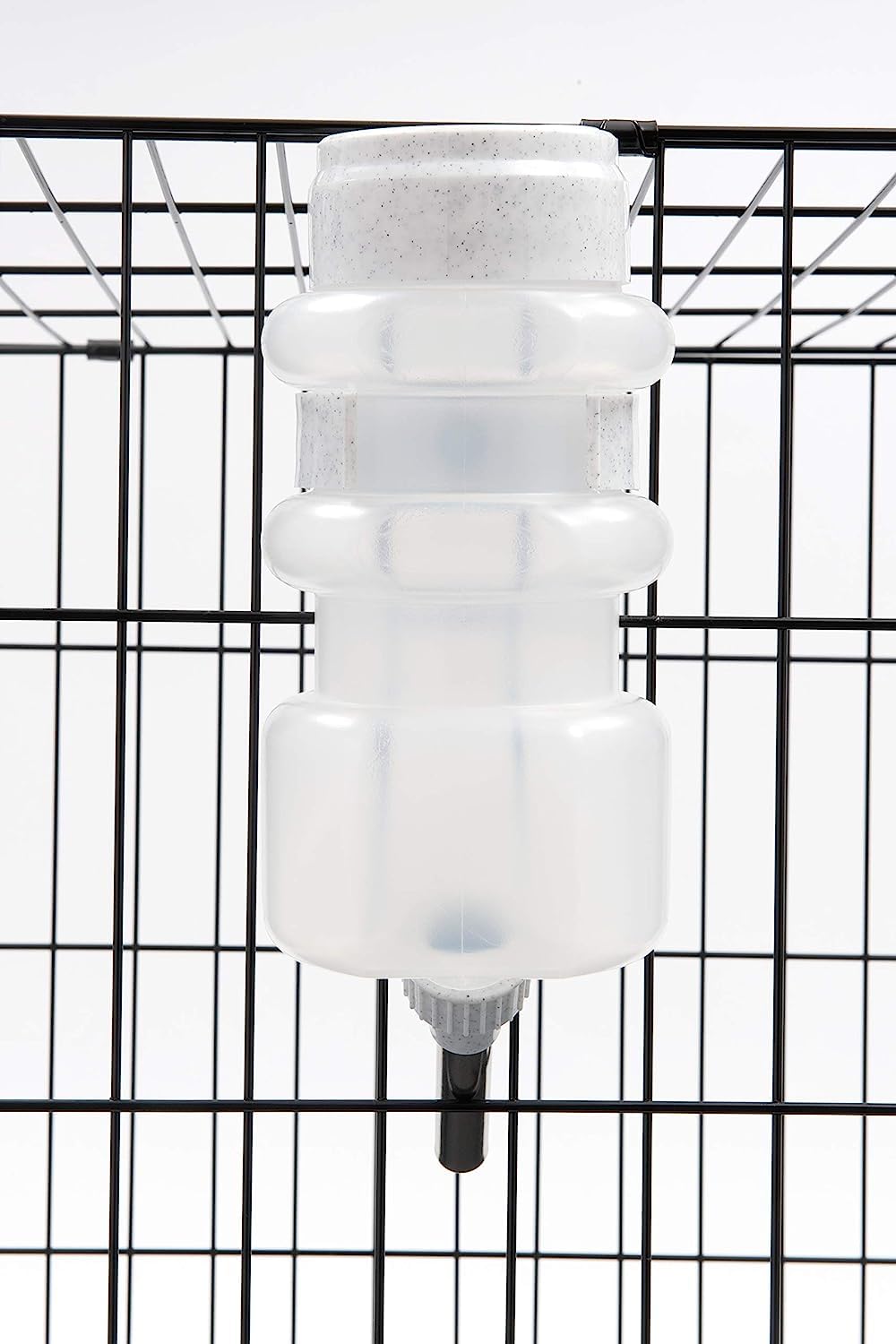 Lixit Top Fill No-Drip Bottle, 304 stainless steel tube with satin finish, daily use durability.