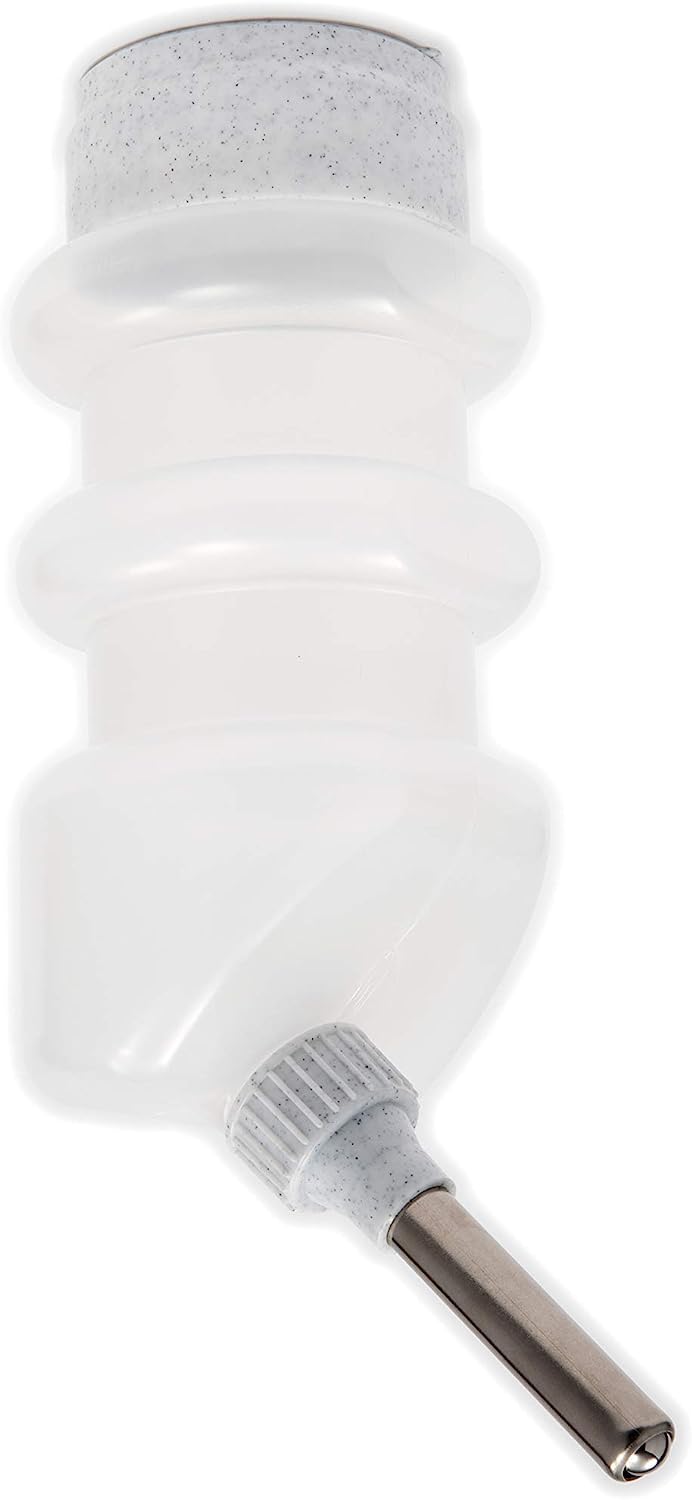 Lixit Top Fill No-Drip Bottle for dogs, top-fill lid close-up, simplifies refills without crate removal.