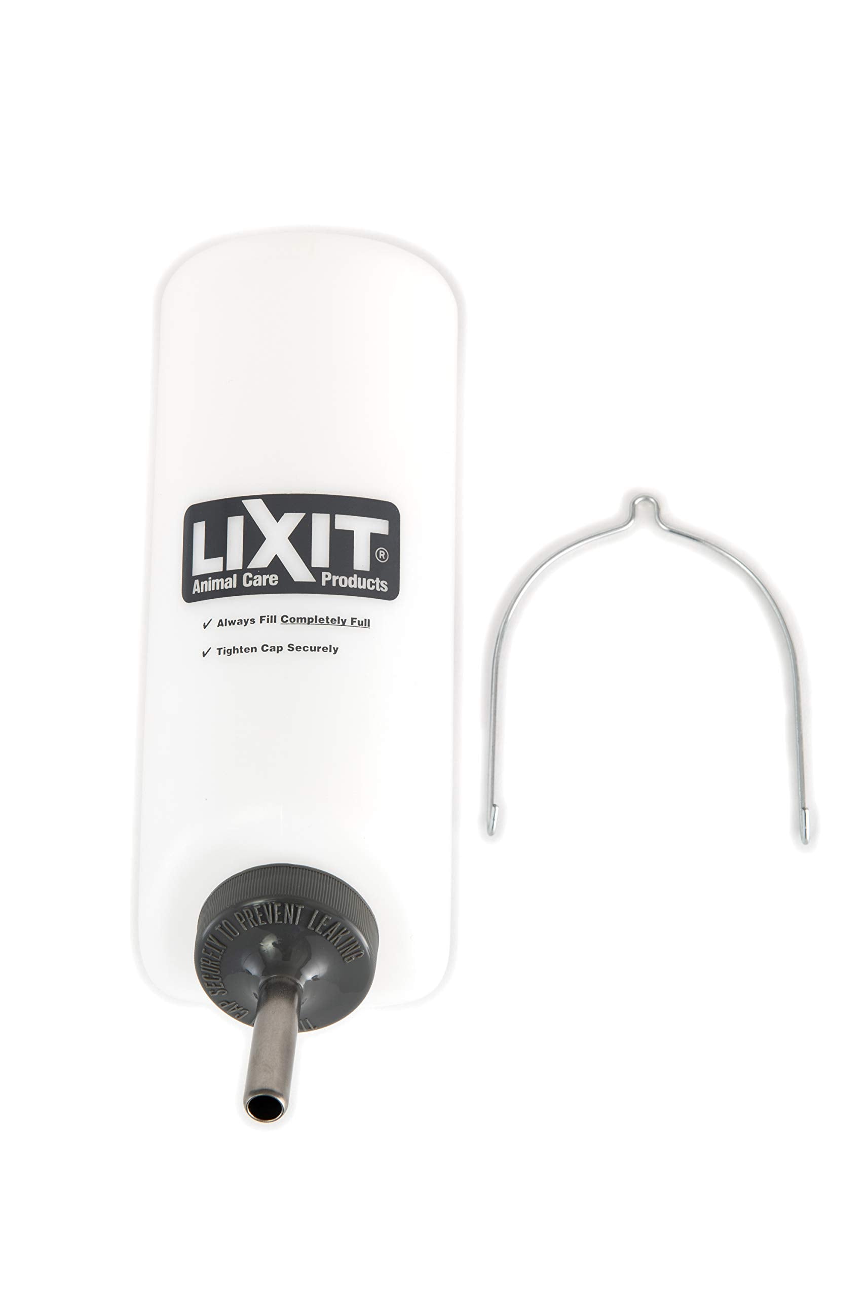Lixit wide-mouth water bottle white 32oz for rabbits and small pets