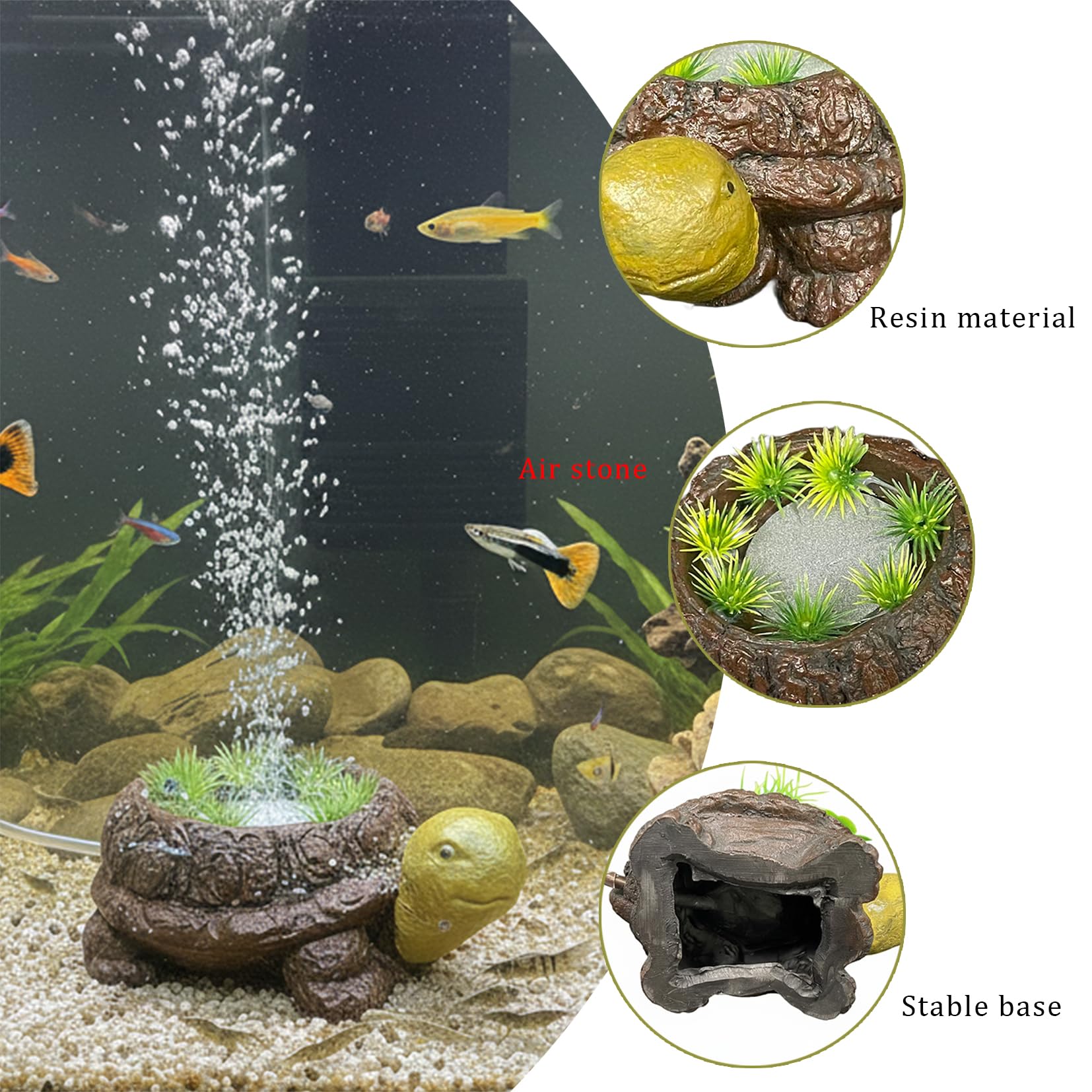 LIYAOLI 6.5 ft air tubing enables quick aquarium setup.