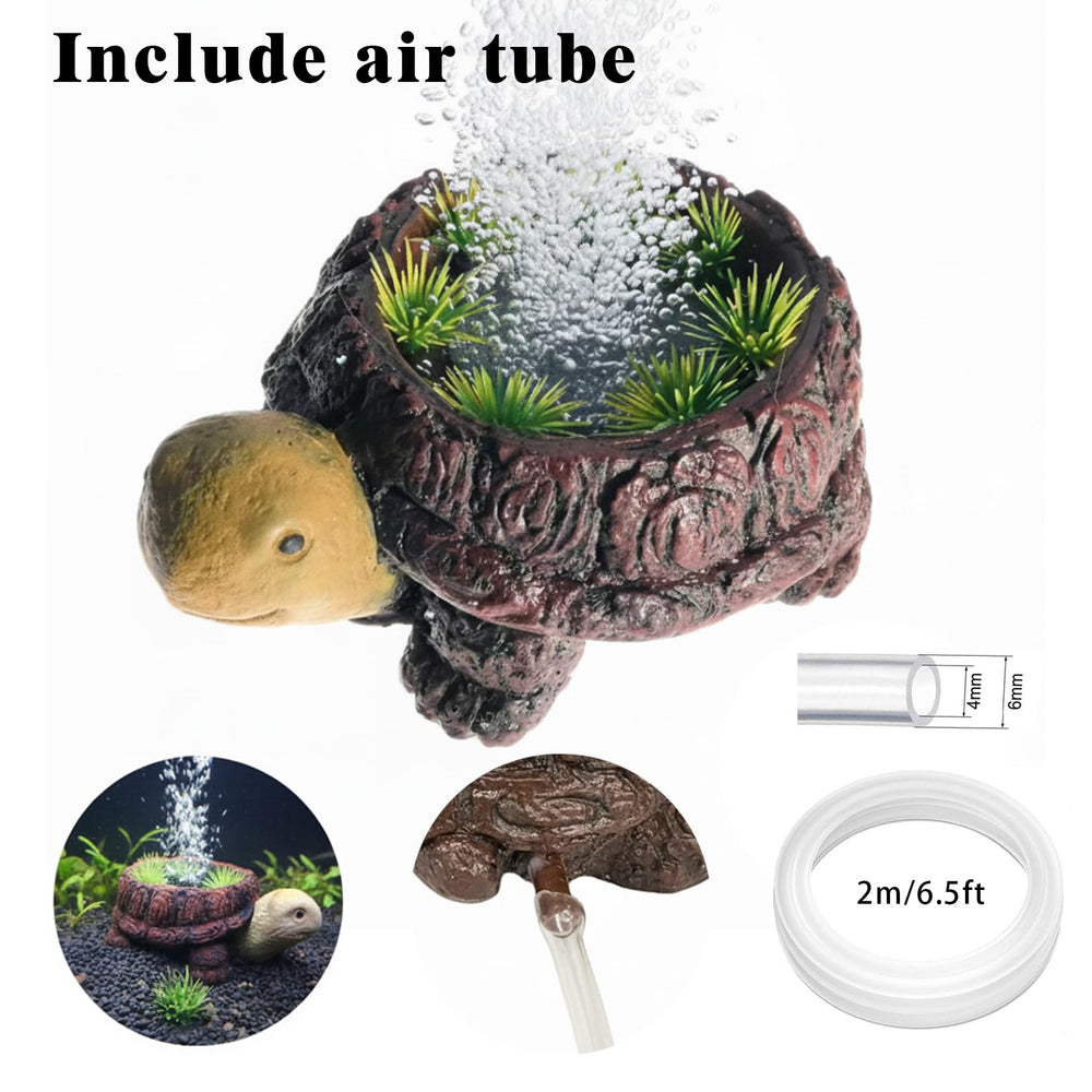 LIYAOLI small tank bubbler turtle sits securely for steady aeration.