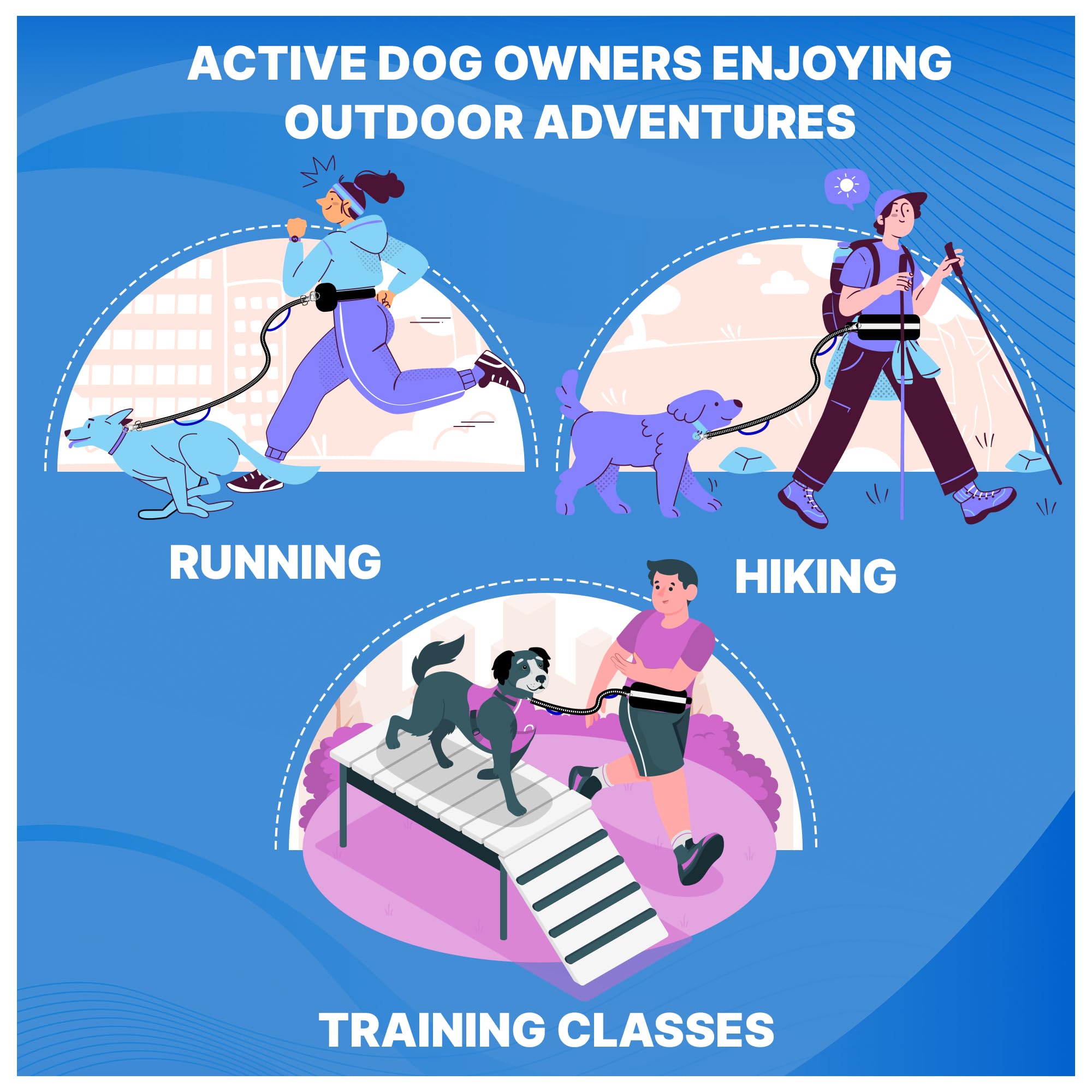 Ljovy leash built for large breeds up to 125 pounds