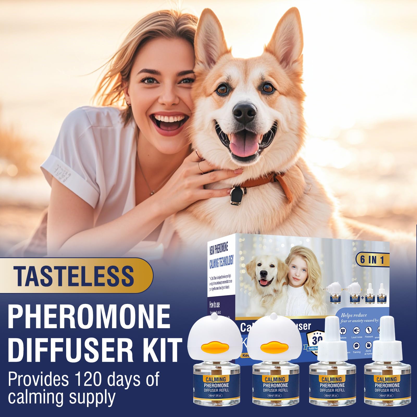 LKBHGF 6-in-1 kit setup supports varied anxiety relief for dogs.