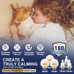 LKBHGF dog pheromone refills 48ml 6-pack extend calming support for dogs.