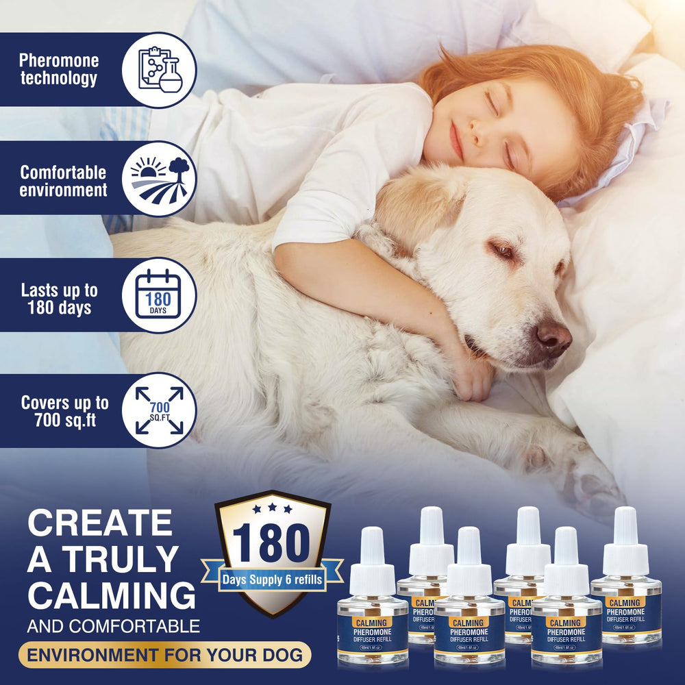 LKBHGF pheromone calming refill close-up bottle highlights 48ml for easing anxiety.