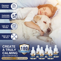 LKBHGF pheromone calming refill close-up bottle highlights 48ml for easing anxiety.