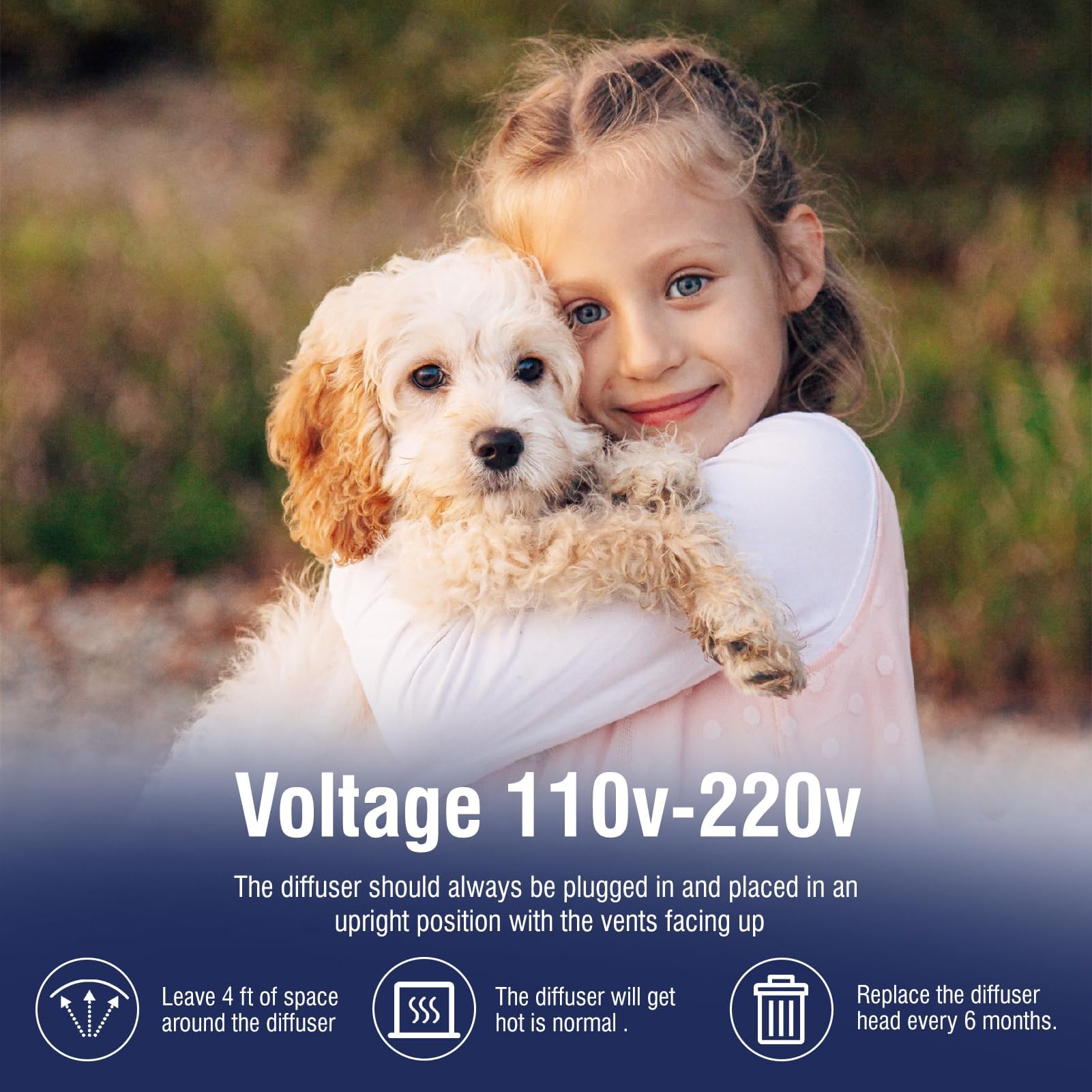 LKBHGF veterinarian-recommended diffuser provides steady comfort at home.