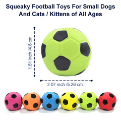LLSPET 2'' latex squeaky ball in blue boosts playtime and training cues.