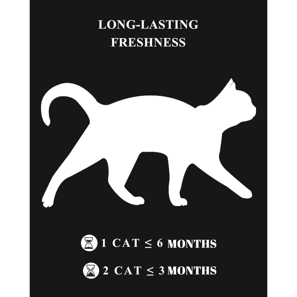 Three-pack LMJP crystal litter for simple replenishment.