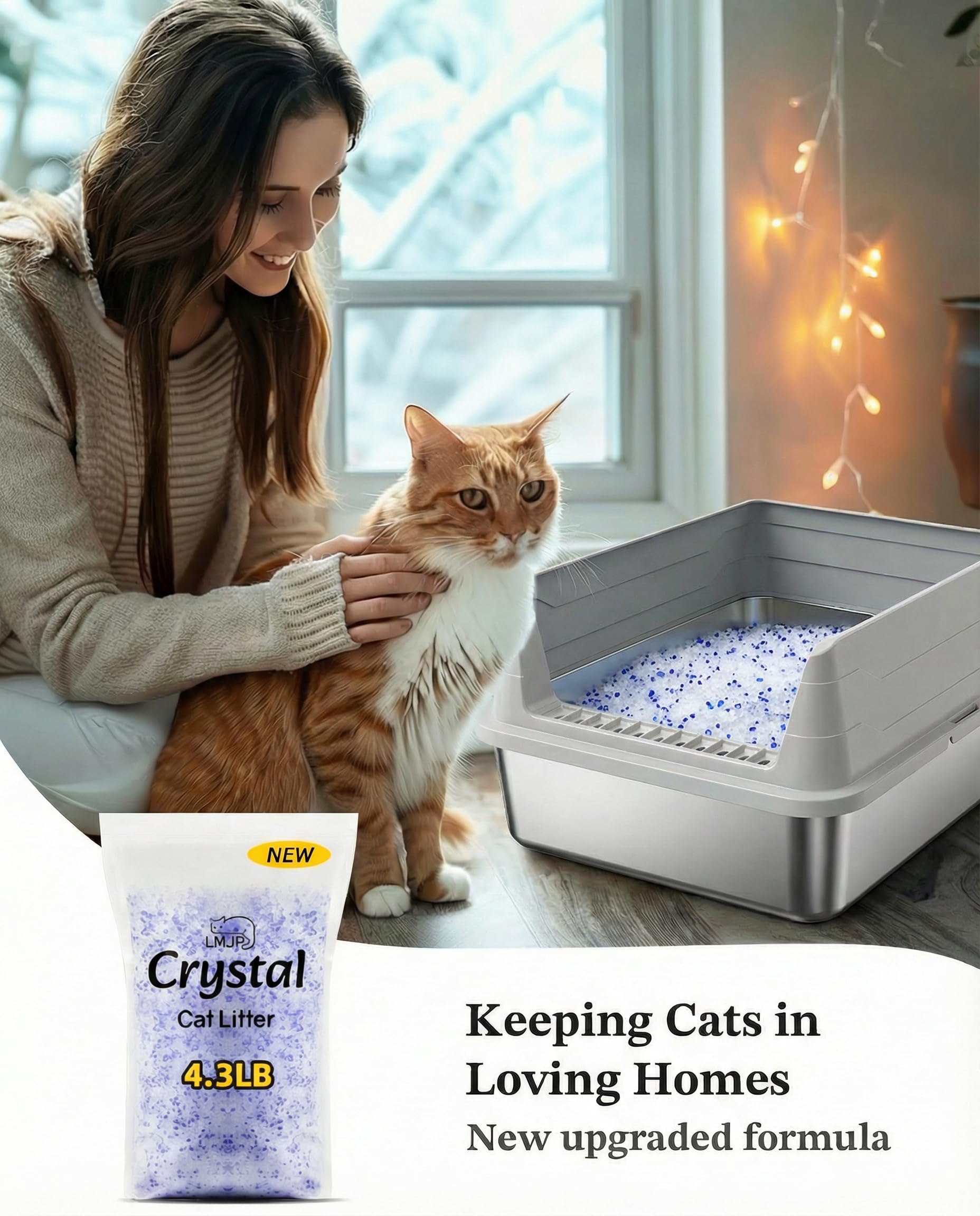 LMJP Crystal Cat Litter is easy to maintain and clean.