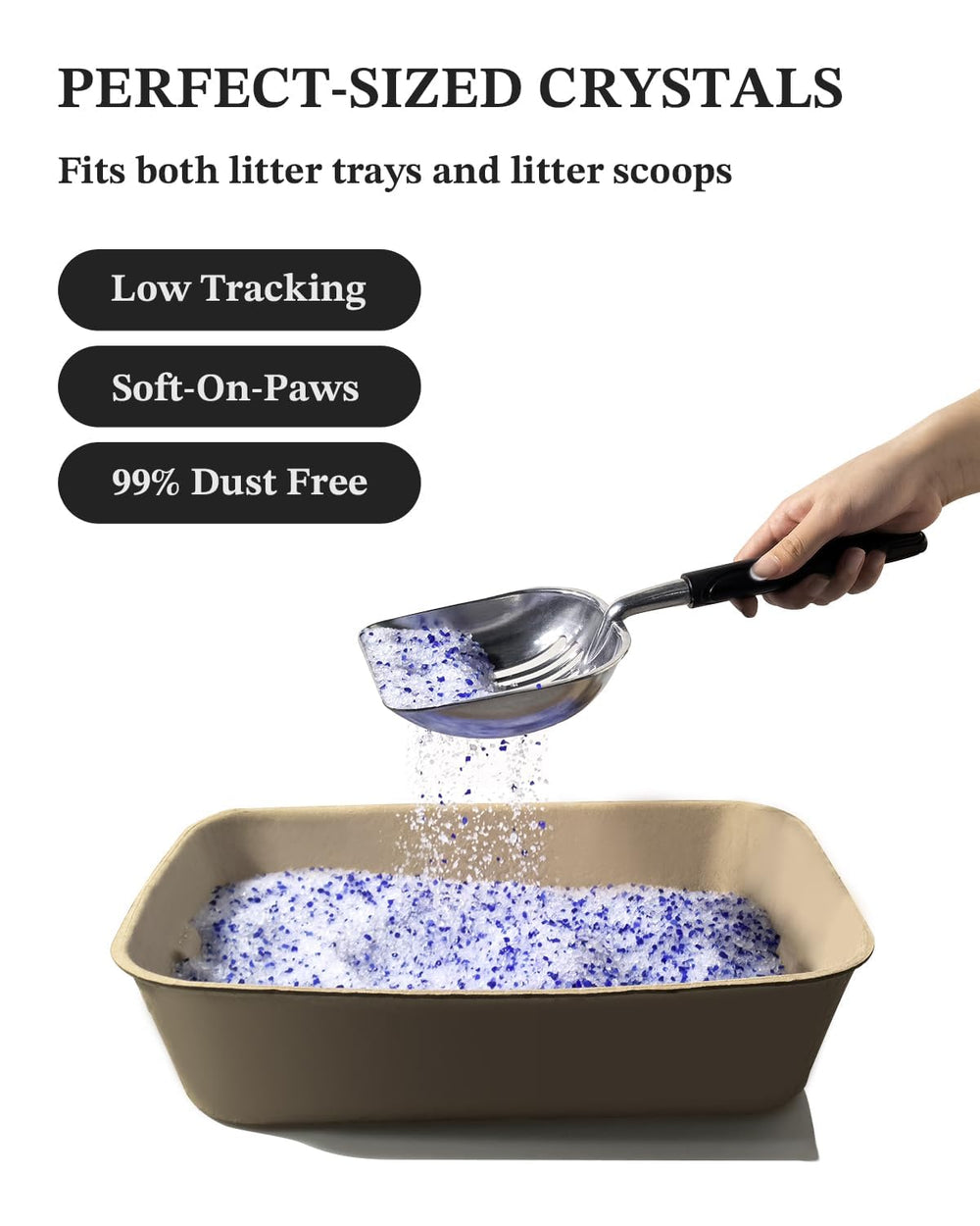 Unscented and dust-free LMJP litter for sensitive noses.