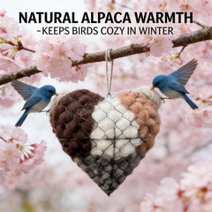 Lmptao winter-ready bird shelter demonstrates breathable alpaca fiber for warmth