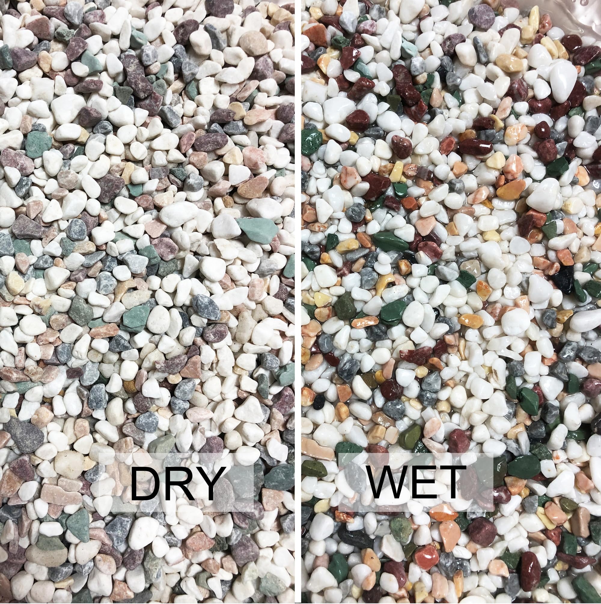 LMtonble fish-tank decorative pebbles add natural texture to aquariums