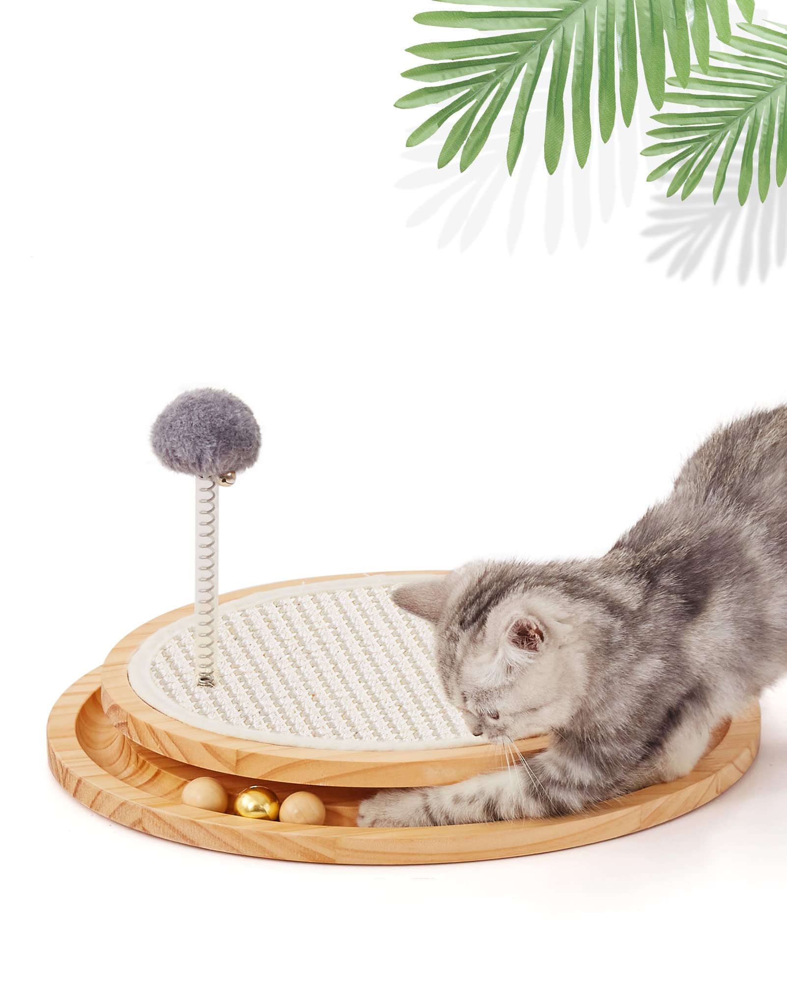 LMUGOOS cat-scratcher with sisal pad for durable scratching and furniture protection.