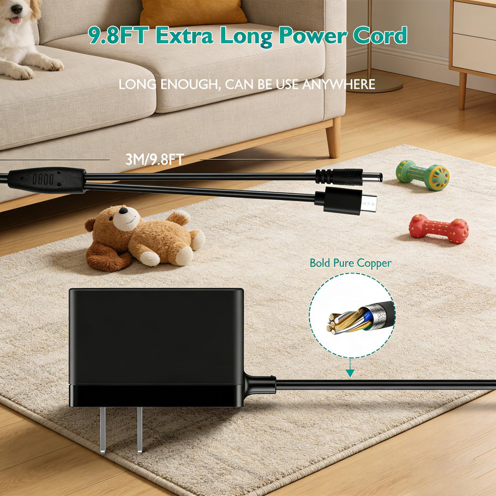 Lnauy Educator Charger cable length 1.3 m supports comfortable reach.