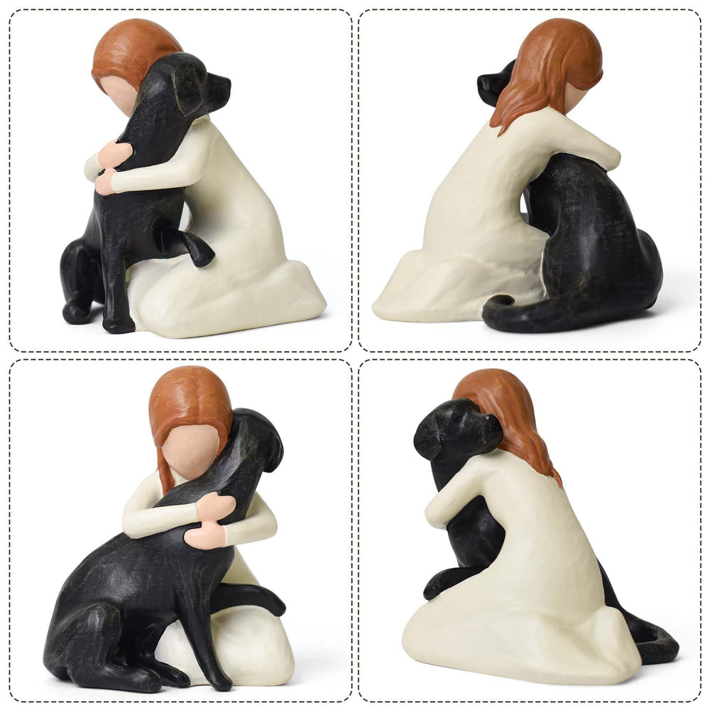 Lnrkai dog lovers decor statue suited for mantels, shelves, and desks.