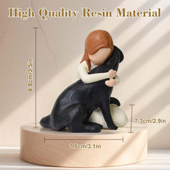 Lnrkai memorial dog figurine as a comforting sympathy gift for pet loss.