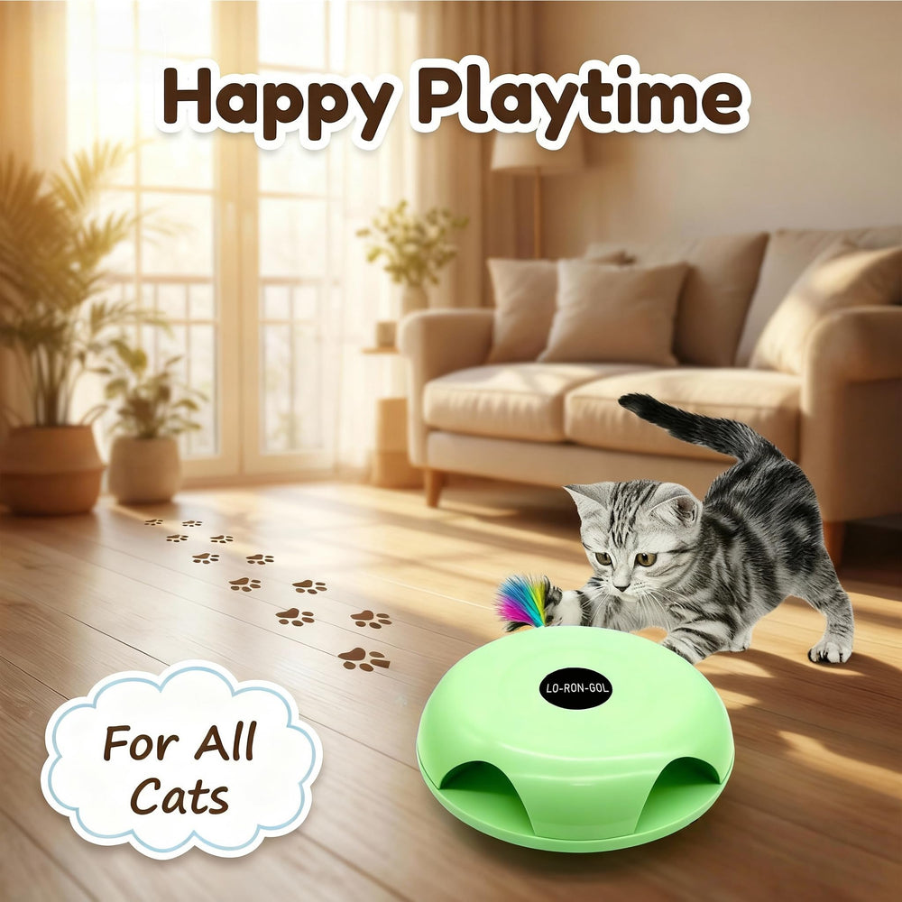 LO-RON-GOL Mushroom design sparks hunting instincts during indoor play sessions.